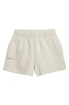 Pangaia Kids' 365 Organic Cotton Shorts In Stone