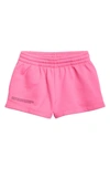 Pangaia Kids' 365 Organic Cotton Shorts In Flamingo Pink