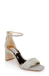 Badgley Mischka Women's Kameryn Embellished Strap Sandals In Platinum