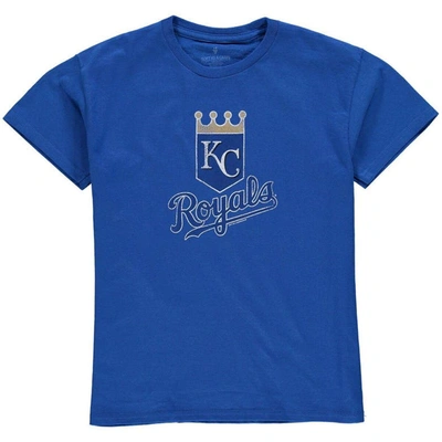 Soft As A Grape Kids' Kansas City Royals Youth Distressed Logo T-shirt