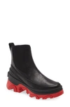 Sorel Brex™ Waterproof Chelsea Boot In Black Cherrybomb