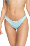Roxy Sd Beach Classics High Cut Bikini Bottoms In Cool Blue
