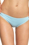 Roxy Sd Beach Classics Moderate Bikini Bottoms In Cool Blue
