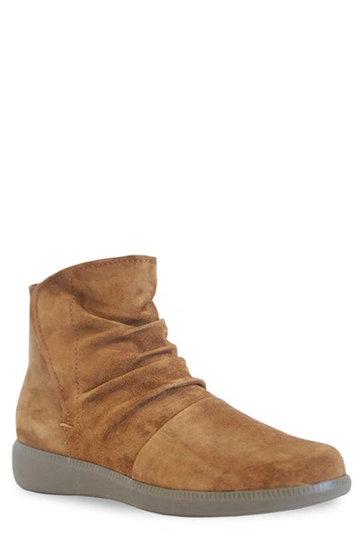 Munro Scout Water Resistant Bootie In Tobacco Suede