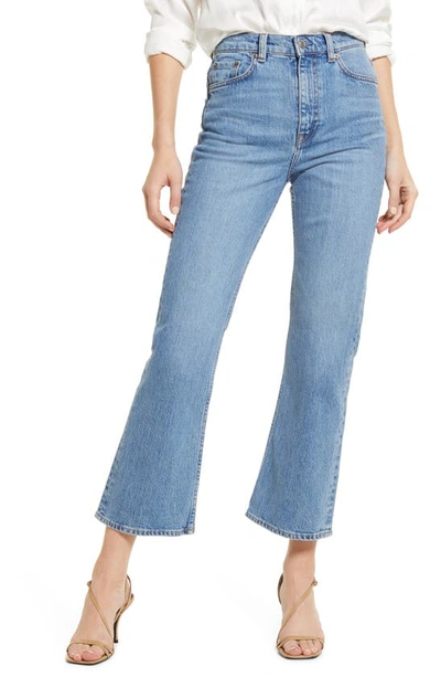 Other Stories Mood Cut High Waist Flare Crop Jeans In Fisher