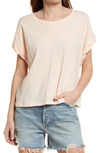 Free People You Rock T-shirt In Pale Pink