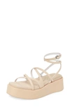 Rag & Bone Logan Strappy Leather Flatform Sandals In Tan