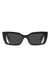 Fendi Way 54mm Rectangular Sunglasses In Coloured