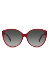 Fendi Fine 59mm Cat Eye Sunglasses In Shiny Red