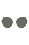 Fendi Baguette 59mm Geometric Sunglasses In Silver