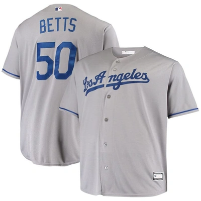 Profile Mookie Betts Gray Los Angeles Dodgers Big & Tall Replica Player Jersey