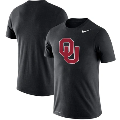 Nike Men's  Black Oklahoma Sooners Big And Tall Legend Primary Logo Performance T-shirt
