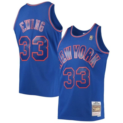 Mitchell & Ness Patrick Ewing Blue New York Knicks 1996/97 Hardwood Classics Swingman Jersey