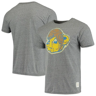 Retro Brand Original  Heathered Grey Ucla Bruins Vintage Logo Tri-blend T-shirt