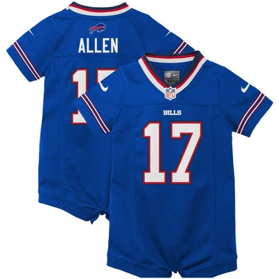 Nike Babies' Newborn & Infant  Josh Allen Royal Buffalo Bills Romper Jersey