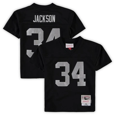 Mitchell & Ness Kids' Preschool  Bo Jackson Black Las Vegas Raiders 1988 Retired Player Legacy Jersey