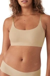 True & Co. True Body Boost Scoop Neck Bralette In Desert