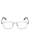 Tom Ford 53mm Blue Light Optical Glasses In Silver