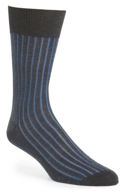 Falke Shadow Cotton Socks In Blue