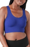 True & Co. True Body Lift + Scoop Neck Wireless Bra In Laguna Blue