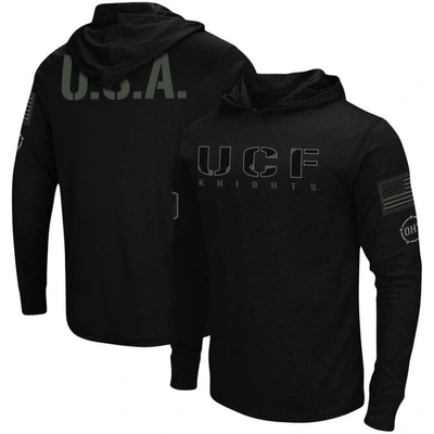 Colosseum Black Ucf Knights Oht Military Appreciation Hoodie Long Sleeve T-shirt