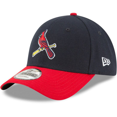 New Era St. Louis Cardinals  Alternate 2 The League 9forty Adjustable Hat - Navy, Red In Black/white