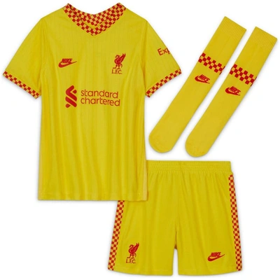 Nike Babies' Infant  Yellow Liverpool 2021/22 Third Replica Kit