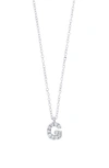 Bony Levy Icon Diamond Initial Pendant Necklace In 18k White Gold - G