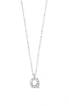 Bony Levy Icon Diamond Initial Pendant Necklace In 18k White Gold - Q