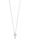 Bony Levy Icon Diamond Initial Pendant Necklace In 18k White Gold - T