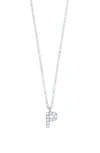 Bony Levy Icon Diamond Initial Pendant Necklace In 18k White Gold - P