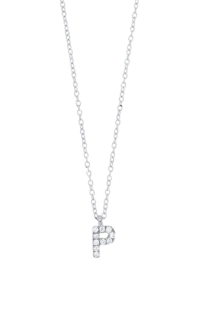 Bony Levy Icon Diamond Initial Pendant Necklace In 18k White Gold - P