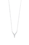 Bony Levy Icon Diamond Initial Pendant Necklace In 18k White Gold - Y