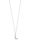 Bony Levy Icon Diamond Initial Pendant Necklace In 18k White Gold - L