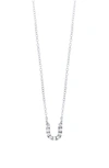 Bony Levy Icon Diamond Initial Pendant Necklace In 18k White Gold - U