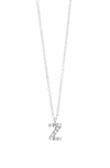 Bony Levy Icon Diamond Initial Pendant Necklace In 18k White Gold - Z
