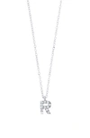 Bony Levy Icon Diamond Initial Pendant Necklace In 18k White Gold - R