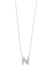 Bony Levy Icon Diamond Initial Pendant Necklace In 18k White Gold - N