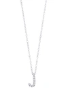 Bony Levy Icon Diamond Initial Pendant Necklace In 18k White Gold - J