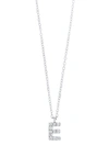 Bony Levy Icon Diamond Initial Pendant Necklace In 18k White Gold - E