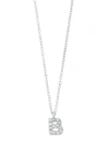 Bony Levy Icon Diamond Initial Pendant Necklace In 18k White Gold - B