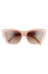 Celine 54mm Cat Eye Sunglasses In Pink/brown Gradient