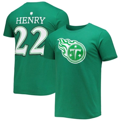Fanatics Men's  Branded Derrick Henry Green Tennessee Titans St. Patrick's Day Icon Player T-shirt