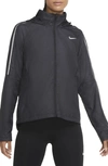 Nike Shield Running Jacket In Black/ Black