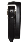 Johnston & Murphy Calfskin Belt In Black