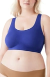 True & Co. True Body Lift Wireless Bra In Laguna Blue