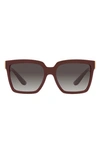 Dolce & Gabbana 56mm Square Sunglasses In Bordeaux