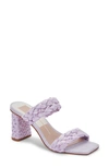 Dolce Vita Women's Paily Braided Double Strap High Heel Sandals In Lilac