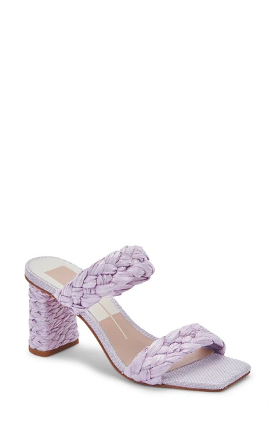 Dolce Vita Women's Paily Braided Double Strap High Heel Sandals In Lilac