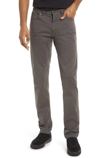 Billy Reid Stretch Cotton Five Pocket Trousers In Charcoal